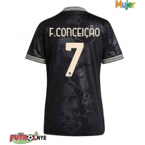 Camiseta Juventus Francisco Conceicao #7 Tercera Equipación para mujer 2025-26 manga corta